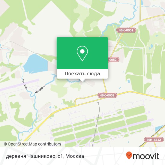 Карта деревня Чашниково, с1