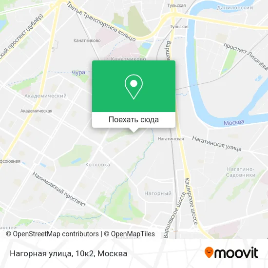 Карта Нагорная улица, 10к2