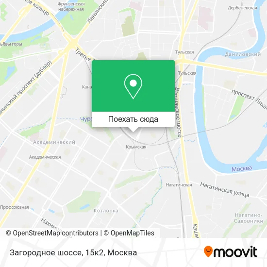 Карта Загородное шоссе, 15к2