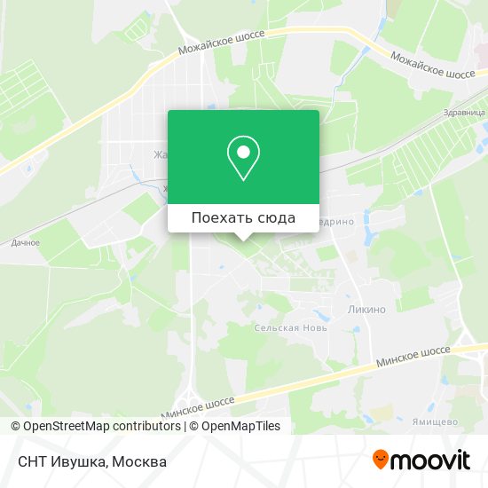 Карта СНТ Ивушка