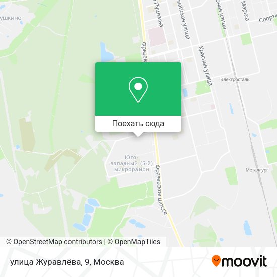 Карта улица Журавлёва, 9