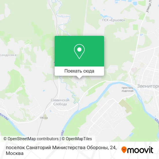 Карта поселок Санаторий Министерства Обороны, 24