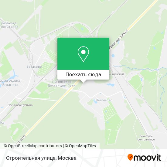 Карта Строительная улица