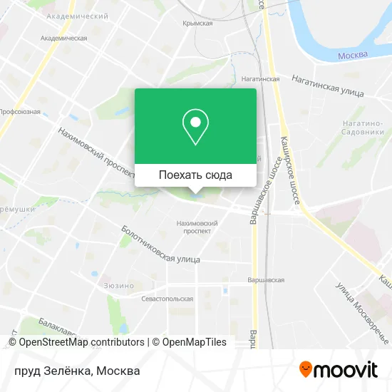 Карта пруд Зелёнка