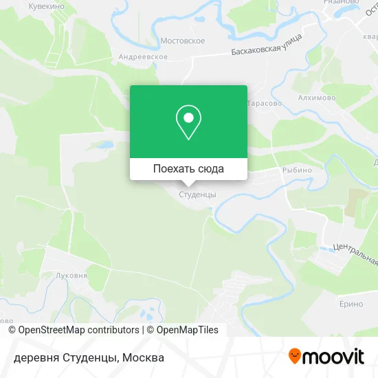 Карта деревня Студенцы