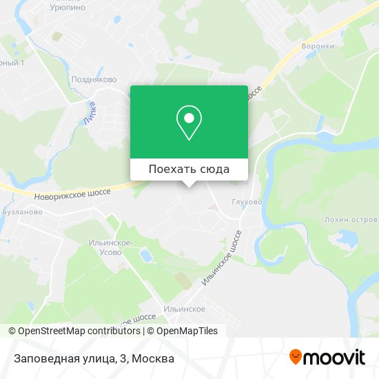 Карта Заповедная улица, 3