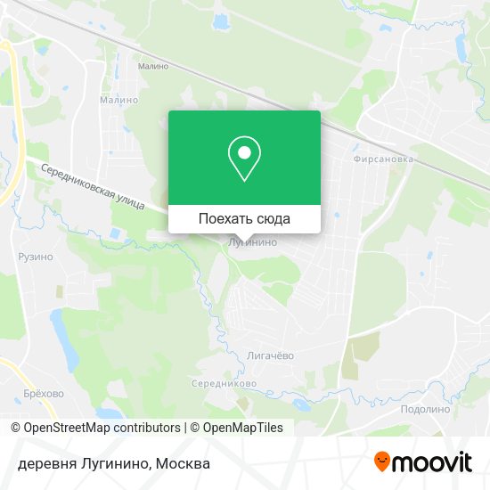 Карта деревня Лугинино