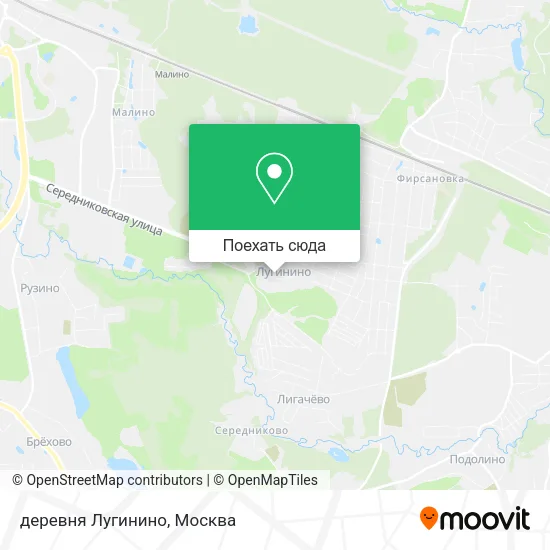 Карта деревня Лугинино