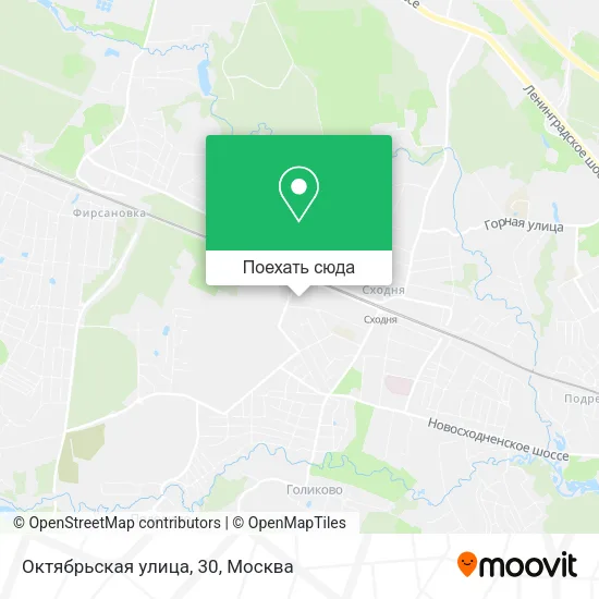 Карта Октябрьская улица, 30