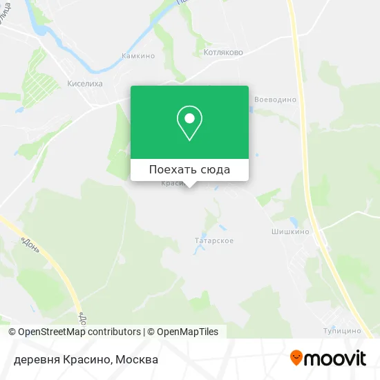Карта деревня Красино