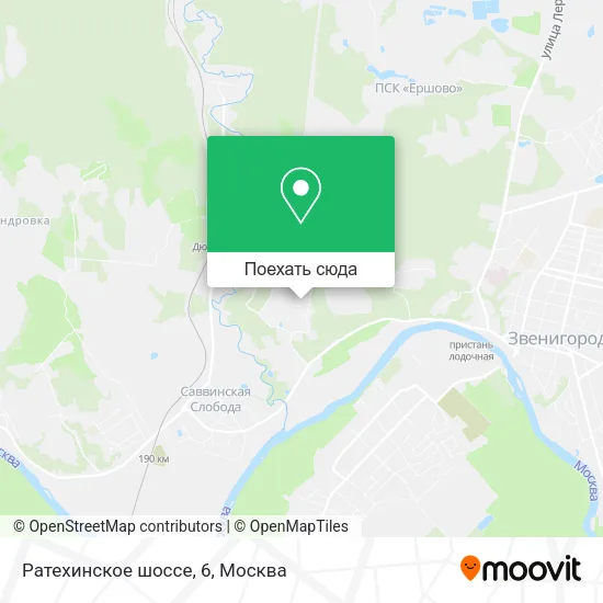 Карта Ратехинское шоссе, 6