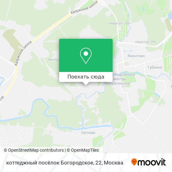 Карта коттеджный посёлок Богородское, 22