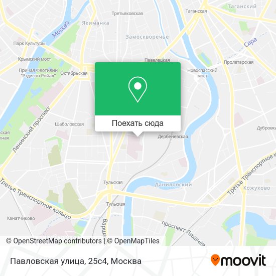 Карта Павловская улица, 25с4