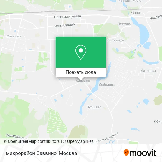 Карта микрорайон Саввино