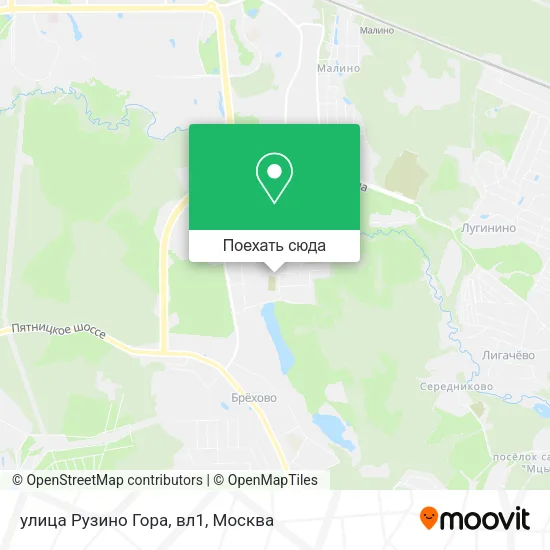 Карта улица Рузино Гора, вл1