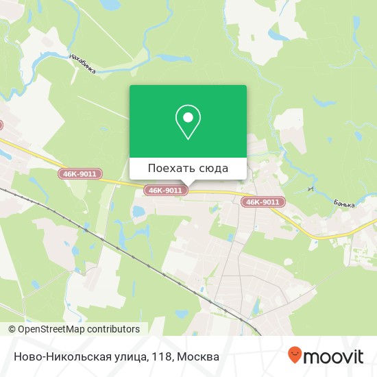 Карта Ново-Никольская улица, 118