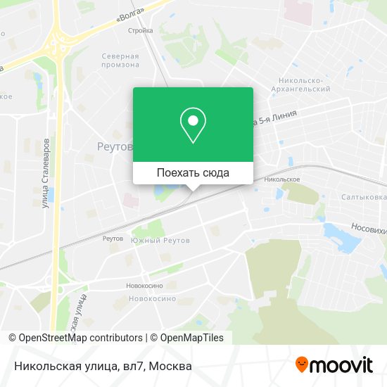 Карта Никольская улица, вл7