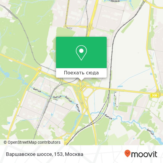 Карта Варшавское шоссе, 153