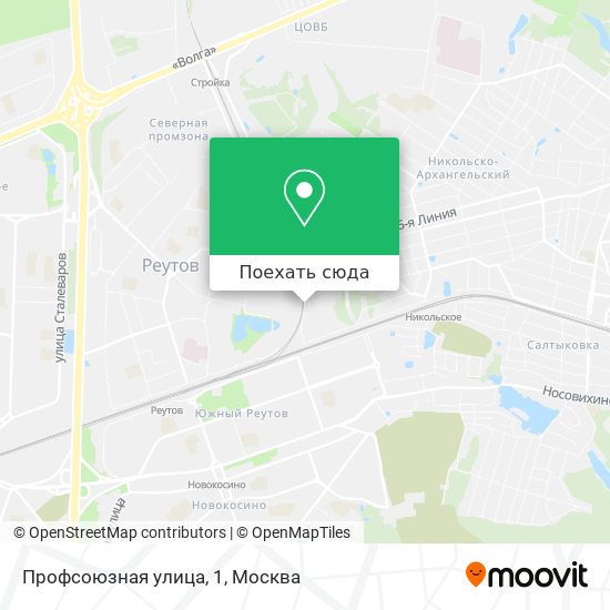 Карта Профсоюзная улица, 1