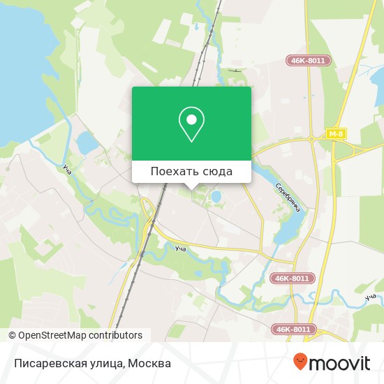 Карта Писаревская улица