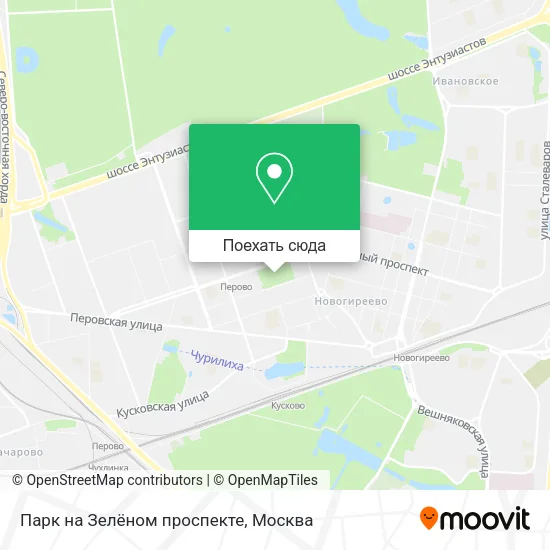 Карта Парк на Зелёном проспекте
