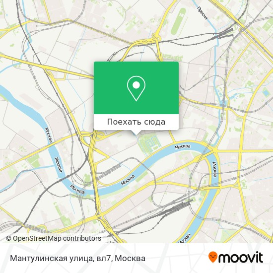 Карта Мантулинская улица, вл7