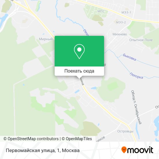 Карта Первомайская улица, 1