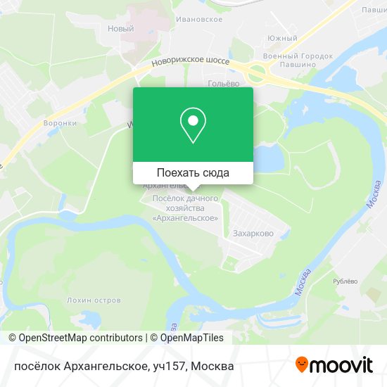 Карта посёлок Архангельское, уч157