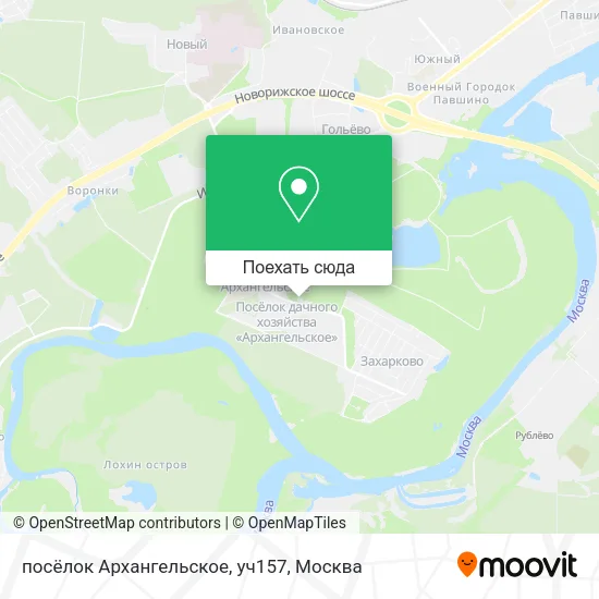 Карта посёлок Архангельское, уч157