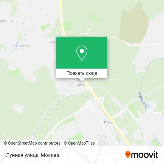 Карта Лунная улица
