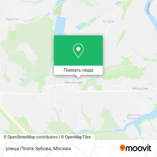 Карта улица Поэта Зубова