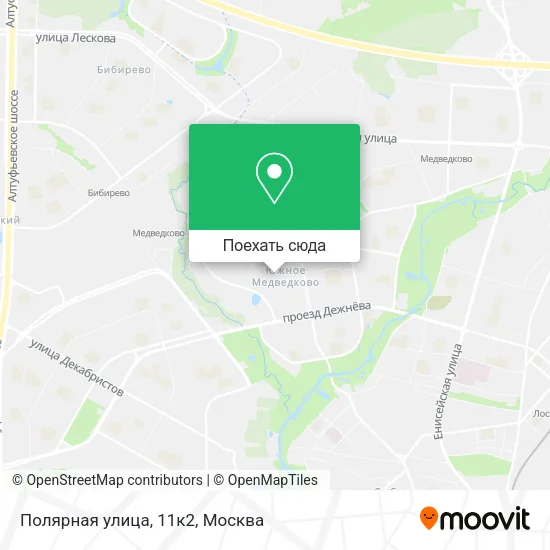 Карта Полярная улица, 11к2