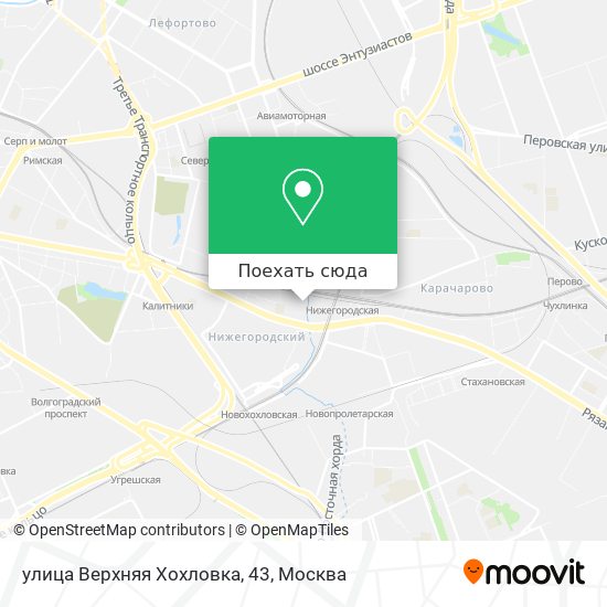 Карта улица Верхняя Хохловка, 43