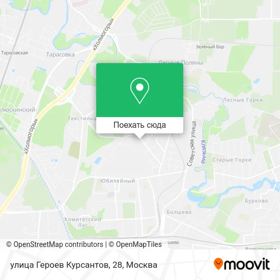 Карта улица Героев Курсантов, 28