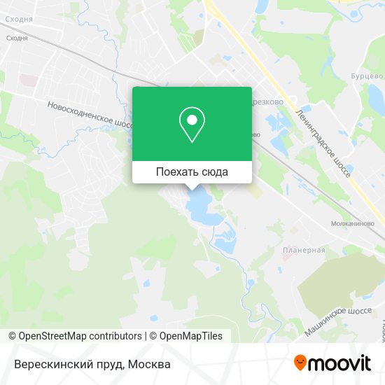 Карта Верескинский пруд