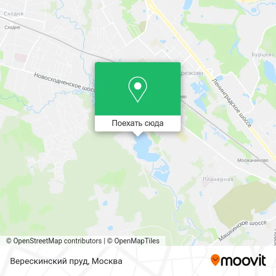 Карта Верескинский пруд
