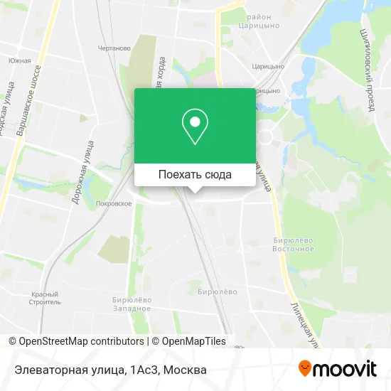 Карта Элеваторная улица, 1Ас3