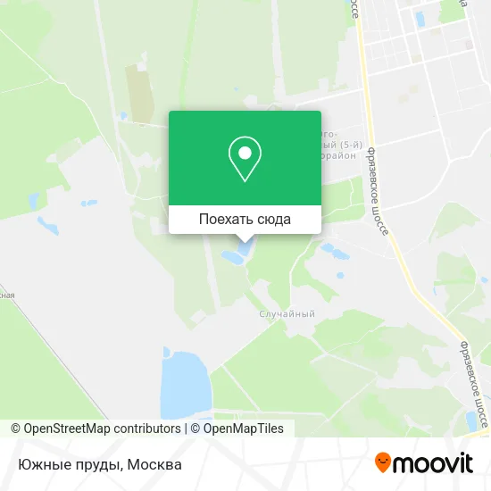 Карта Южные пруды
