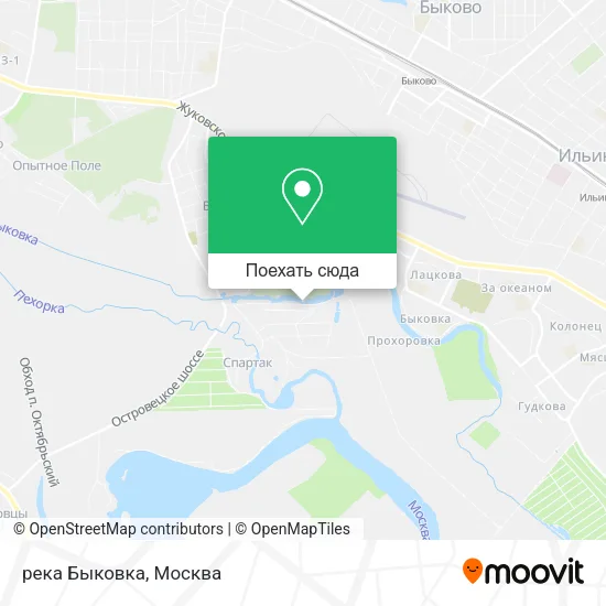 Карта река Быковка