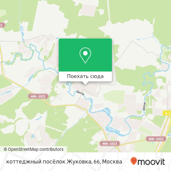 Карта коттеджный посёлок Жуковка, 66