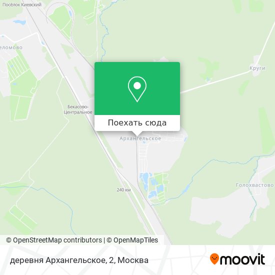 Карта деревня Архангельское, 2