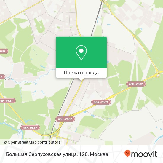 Карта Большая Серпуховская улица, 128