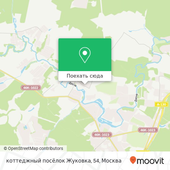 Карта коттеджный посёлок Жуковка, 54
