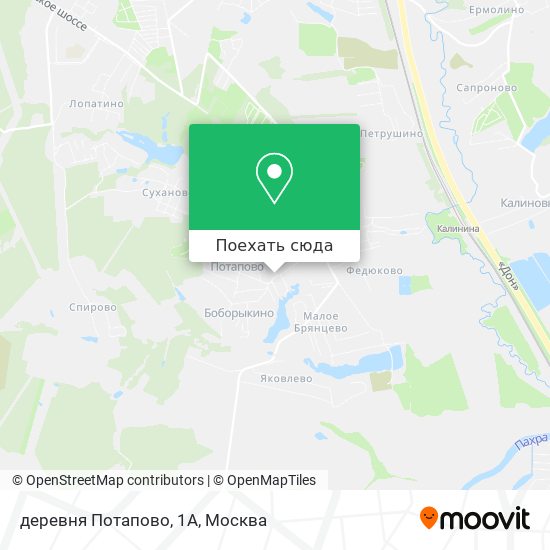 Карта деревня Потапово, 1А
