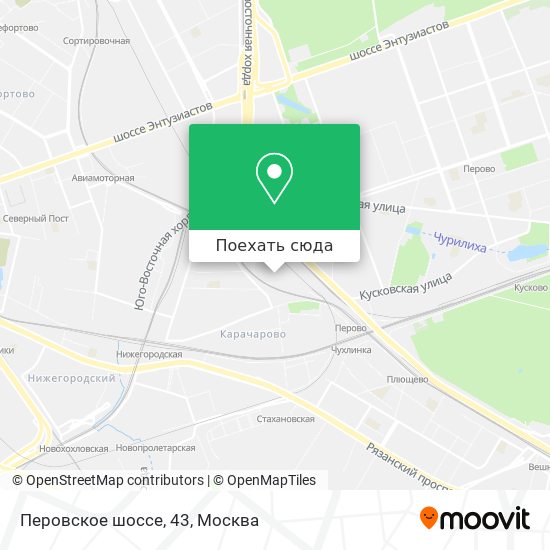 Карта Перовское шоссе, 43