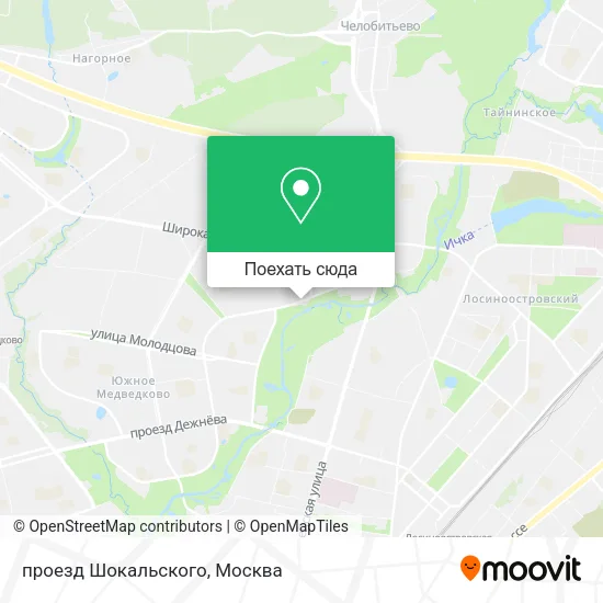 Карта проезд Шокальского
