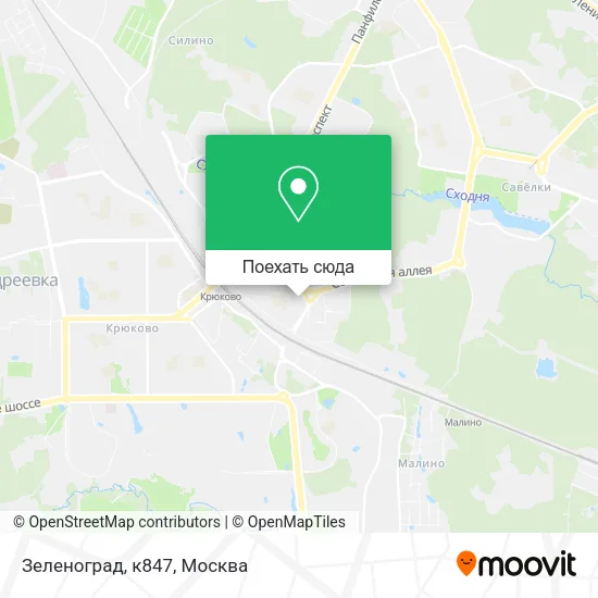 Карта Зеленоград, к847