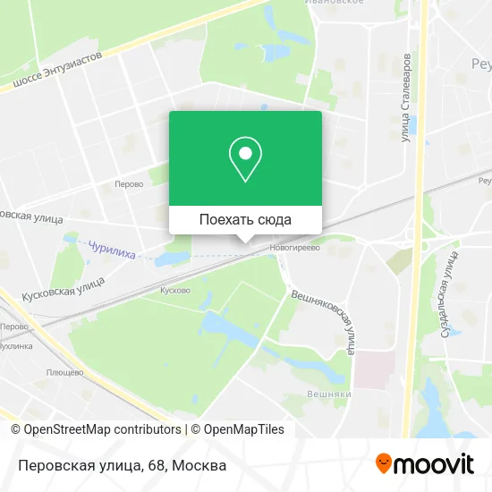 Карта Перовская улица, 68