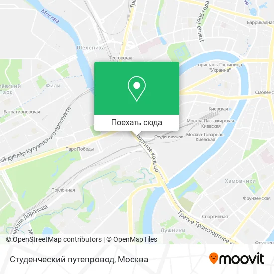 Карта Студенческий путепровод