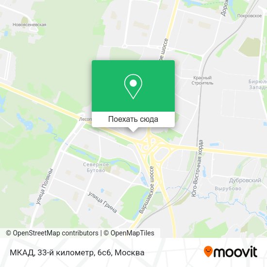 Карта МКАД, 33-й километр, 6с6